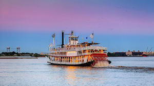Tourist ship in New Orleans